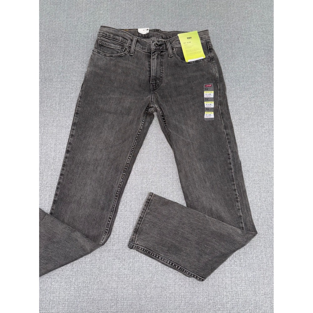 NWT Levis 31x32 511 Slim Jeans Gray Levi's Flex Stretch 045115537